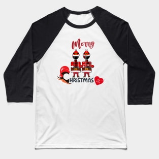 Couple - Santa Claus puzzle - Merry Christmas Baseball T-Shirt